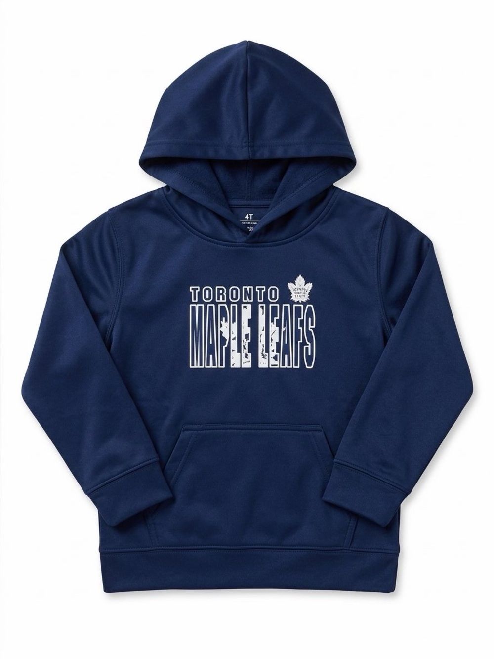 Official NHL Toronto Maple Leafs Toddler Pullover Hoodie Size 4T - Navy Blue